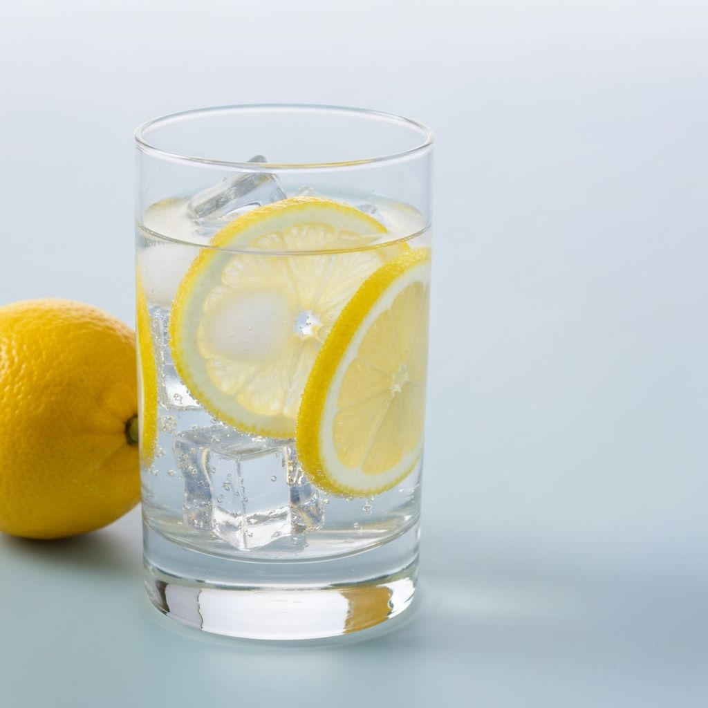 Fresh water with lemon